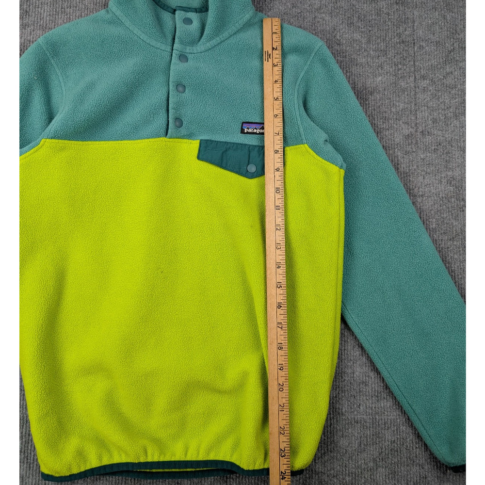 Patagonia Synchilla Fleece Jacket Women XS Color Block Snap T Hiking Outdoor 90s - Picture 3 of 7